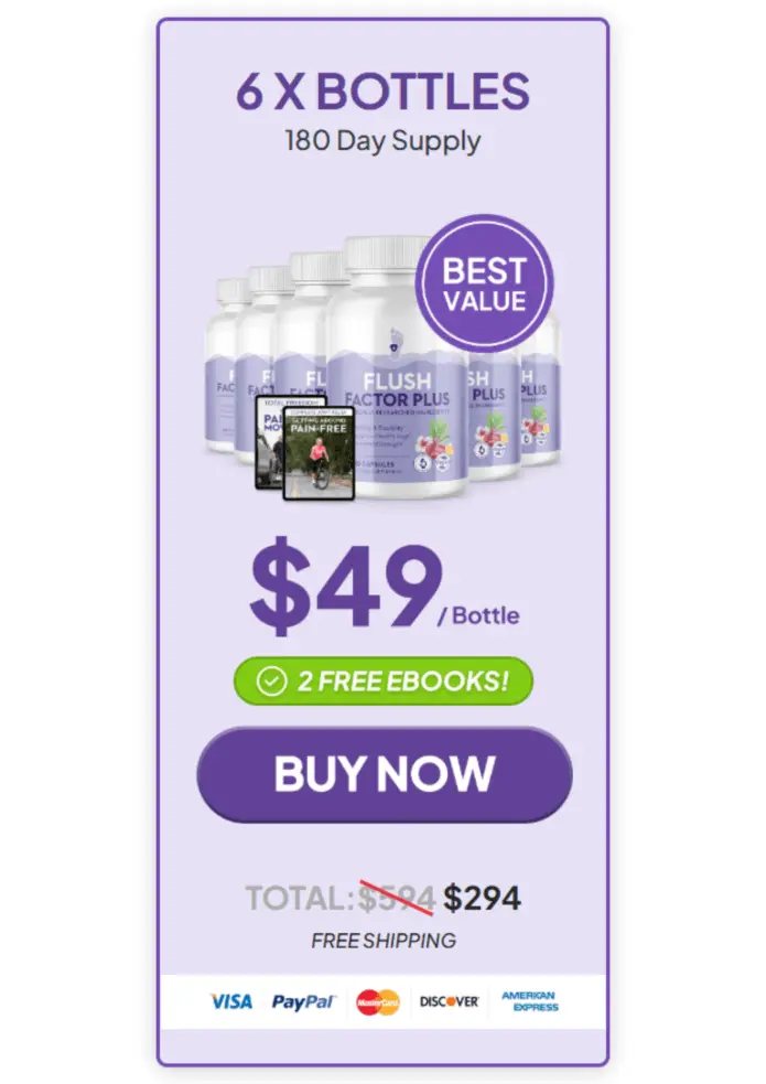 Flush Factor Plus Supplement Price Of 6 Bottle